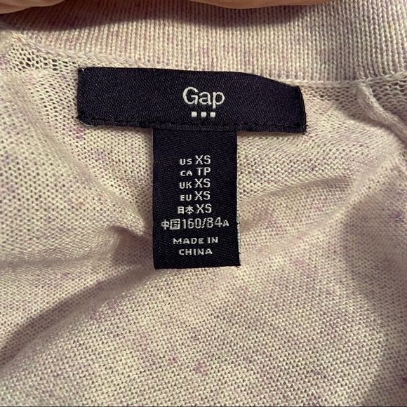 Gap women’s lilac open lightweight cardigan sweater in  size x-small - Picture 5 of 6